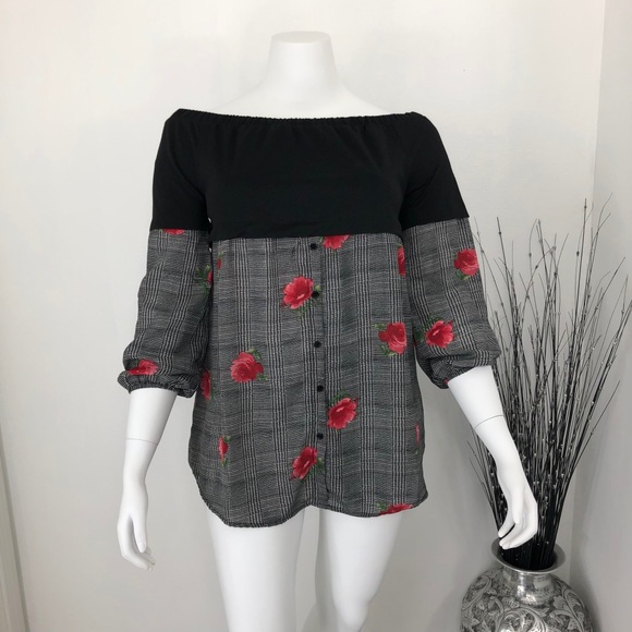 Anthropologie Tops - Liberty Love Floral Off Shoulder Blouse 2X NWOT